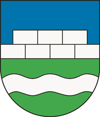 Wappen Blau weiss grün Steinen